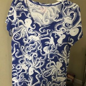 Lilly Pulitzer Tee in Octopus Print